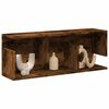 vidaXL Wall Cabinet 80x20x30 cm Smoked Oak Engineered Wood