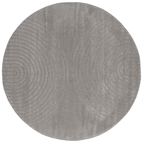 vidaXL Area Rugs Round Grey &Oslash; 120 CM