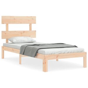 vidaXL Bed Frame without Mattress Small Single Solid Wood Pine