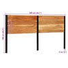 vidaXL Headboard 200 cm Solid Wood Acacia and Iron