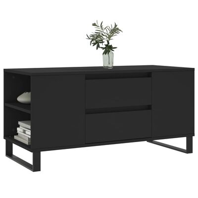 vidaXL Coffee Table Black 102x44.5x50 cm Engineered Wood