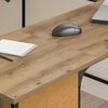 vidaXL Desk Artisan Oak 141 x 141 x 75 cm Engineered Wood