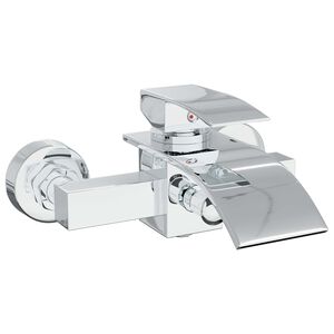 vidaXL Shower Mixer Tap Chrome G 1/2 inches
