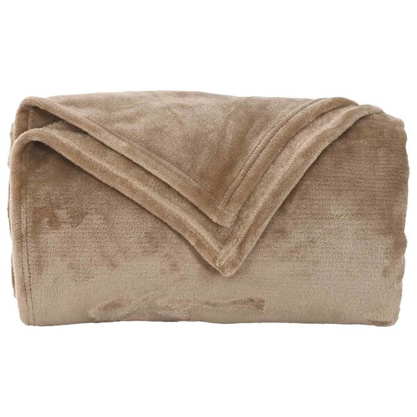 vidaXL Throw Blankets 6 pcs Camel 240 x 270 cm Fleece