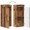 vidaXL Bathroom Wall Cabinet TULUM Old Wood 37 x 24.5 x 86 cm