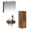 vidaXL Bathroom Cabinet Set 4 pcs Old Wood Engineered Wood