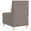 vidaXL Modular Sofa Unit Armless 3 pcs Taupe 55 x 74 x 82 cm Fabric