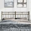 vidaXL Metal Headboard Black 150 cm