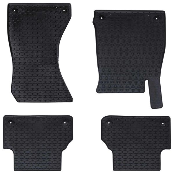vidaXL Car Mat 4 pcs Black suitable for Audi A4 B9 2015-2024 Rubber