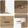 vidaXL Wall-Mounted Cabinet Artisan Oak 100 x 36.5 x 35 cm