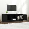 vidaXL TV Cabinet Black 102x35x36.5 cm Engineered Wood