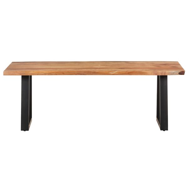 vidaXL Coffee Table with Live Edges 115x60x40 cm Solid Acacia Wood