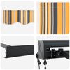 vidaXL Awning Multicolour 400 x 300 x 165 cm Polyester and Aluminium
