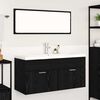 vidaXL Bathroom Cabinet Black Oak 100 x 38.5 x 46 cm Engineered Wood