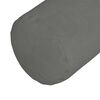 vidaXL Bolster Pillows 2 pcs Dark Grey Ø 15 x 40 cm Microfibre Fabric