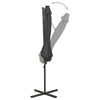 vidaXL Cantilever Garden Parasol with Pole and LED Lights Anthracite 300 cm