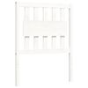 vidaXL Bed Frame without Mattress White Small Single Solid Wood