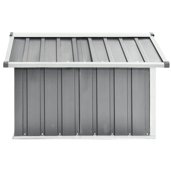 vidaXL Garden Robot Lawnmower Shed 92x97x63 cm Galvanised Steel Grey