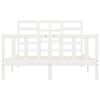 vidaXL Bed Frame without Mattress White 140x200 cm Solid Wood Pine