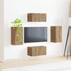 vidaXL TV Cabinet Set 4 pcs Artisan Oak Engineered Wood