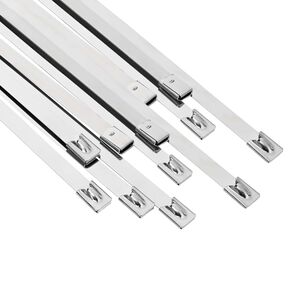 vidaXL Cable Tie 12 pcs 7.9 x 500 mm Silver
