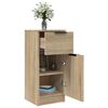 vidaXL Sideboard Sonoma Oak 30x30x70 cm Engineered Wood