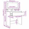 vidaXL Bedroom Dressing Tables with Drawer Old Wood 80 x 39.6 x 135 cm