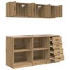 vidaXL Garage Cabinets 6 pcs Artisan Oak Engineered Wood