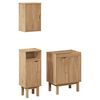vidaXL 3 Piece Bathroom Furniture Set OTTA Solid Wood Pine