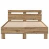 vidaXL Bed Frame Artisan oak 120 x 190 cm Engineered wood