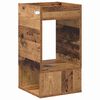 vidaXL End Table Old Wood 30 x 30 x 56 cm Engineered Wood
