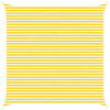 vidaXL Outdoor Sun Shade Sail Yellow and White 5 x 5 m