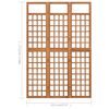 vidaXL 3-Panel Room Divider/Trellis Solid Fir Wood 121x180.5 cm