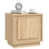 vidaXL Bedside Cabinet Sonoma Oak 44x35x45 cm Engineered Wood