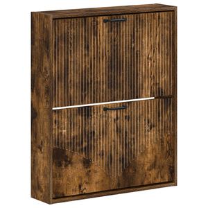 vidaXL Wall-Mounted Shoe Cabinet HOORN 71 x 17 x 86 cm Engineered Wood