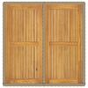vidaXL Garden Table Beige 109x107x74 cm Poly Rattan&Solid Wood Acacia