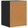 vidaXL Bedside Table Black 40 x 35 x 50 cm Engineered Wood