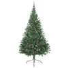 vidaXL Artificial Pre-lit Christmas Tree Green 240 cm PVC