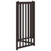 vidaXL Dog Gate Foldable 3 Panels Black 150 cm Solid Wood Fir