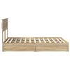 vidaXL Storage Bed with Drawer Sonoma Oak 140 x 200 cm Engineered Wood