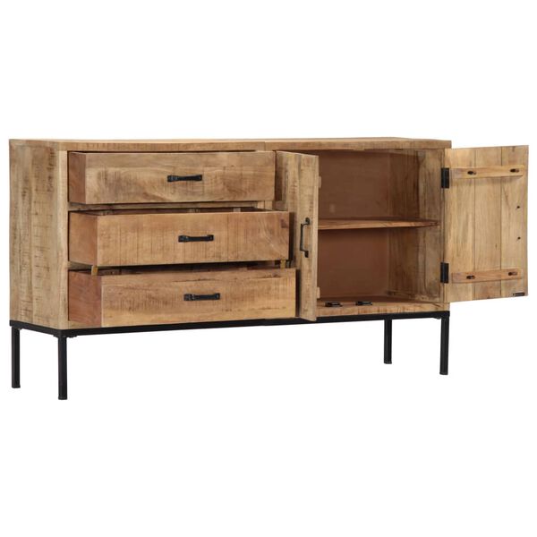 vidaXL Sideboard 140x35x75 cm Solid Mango Wood
