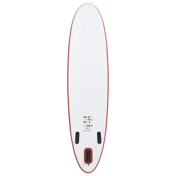 vidaXL Stand Up Paddle Board Set SUP Surfboard Inflatable Red and White
