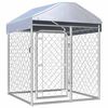 vidaXL Outdoor Dog Kennel with Roof 100x100x125 cm