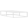 vidaXL Bed Frame without Mattress White 100x200 cm Metal