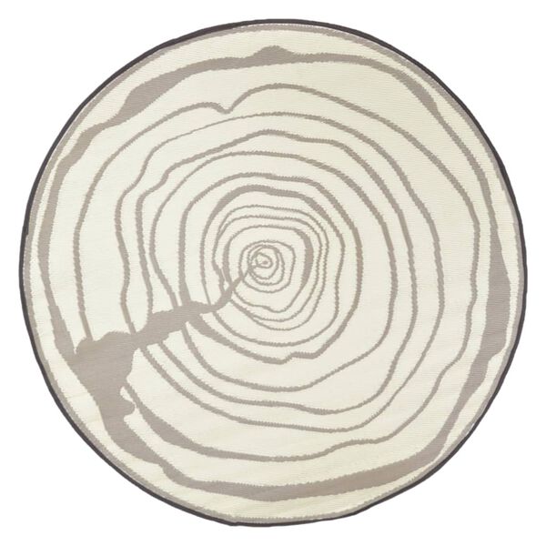 Esschert Design Outdoor Rug Dia. 170 cm Growth Rings