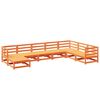 vidaXL 8 Piece Garden Sofa Set Wax Brown Solid Wood Pine