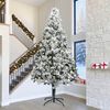vidaXL Artificial Pre-lit Christmas Tree with Ball Set Green 400 cm