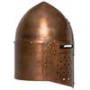 vidaXL Medieval Knight Helmet Antique Replica LARP Copper Steel