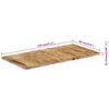 vidaXL Table Top 25-27 mm 120x60 cm Solid Wood Mango