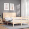 vidaXL Bed Frame without Mattress Double Solid Wood